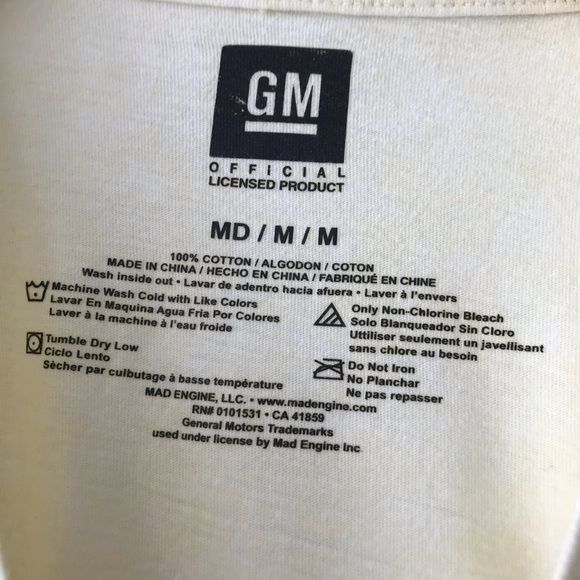 General Motors Yellow Camaro Graphic Tee T-shirt M - Picture 4 of 12